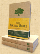 A Bíblia Verde é uma versão em inglês de uma nova versão revisada e padrão da Bíblia com foco em questões ambientais e ensinamentos. Imagem cortesia da editora, HarperOne.